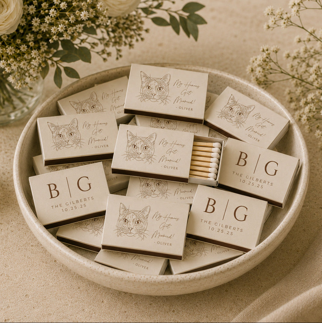Custom Pet Portrait Matchboxes