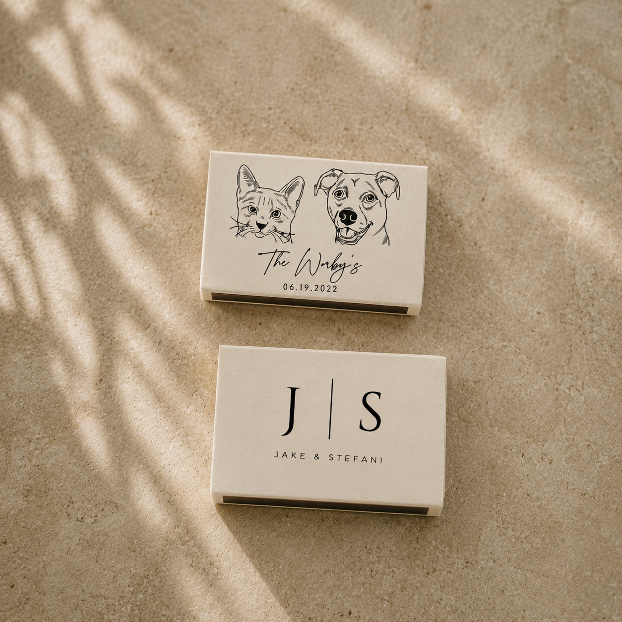 Custom Pet Portrait Matchboxes