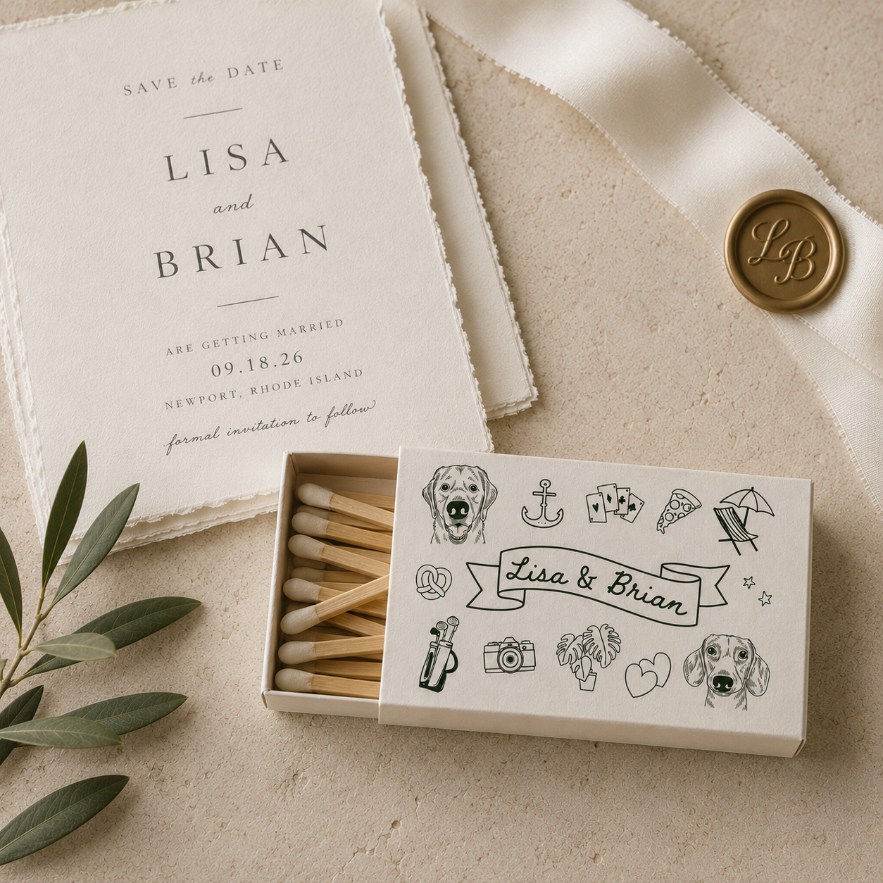 Custom Doodle Pet Portrait Matchboxes