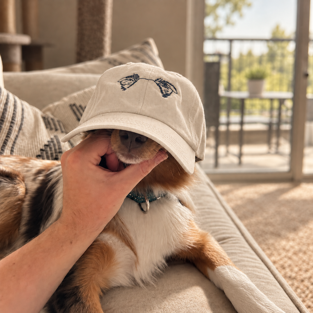 Custom Embroidered Pet Ear Hat