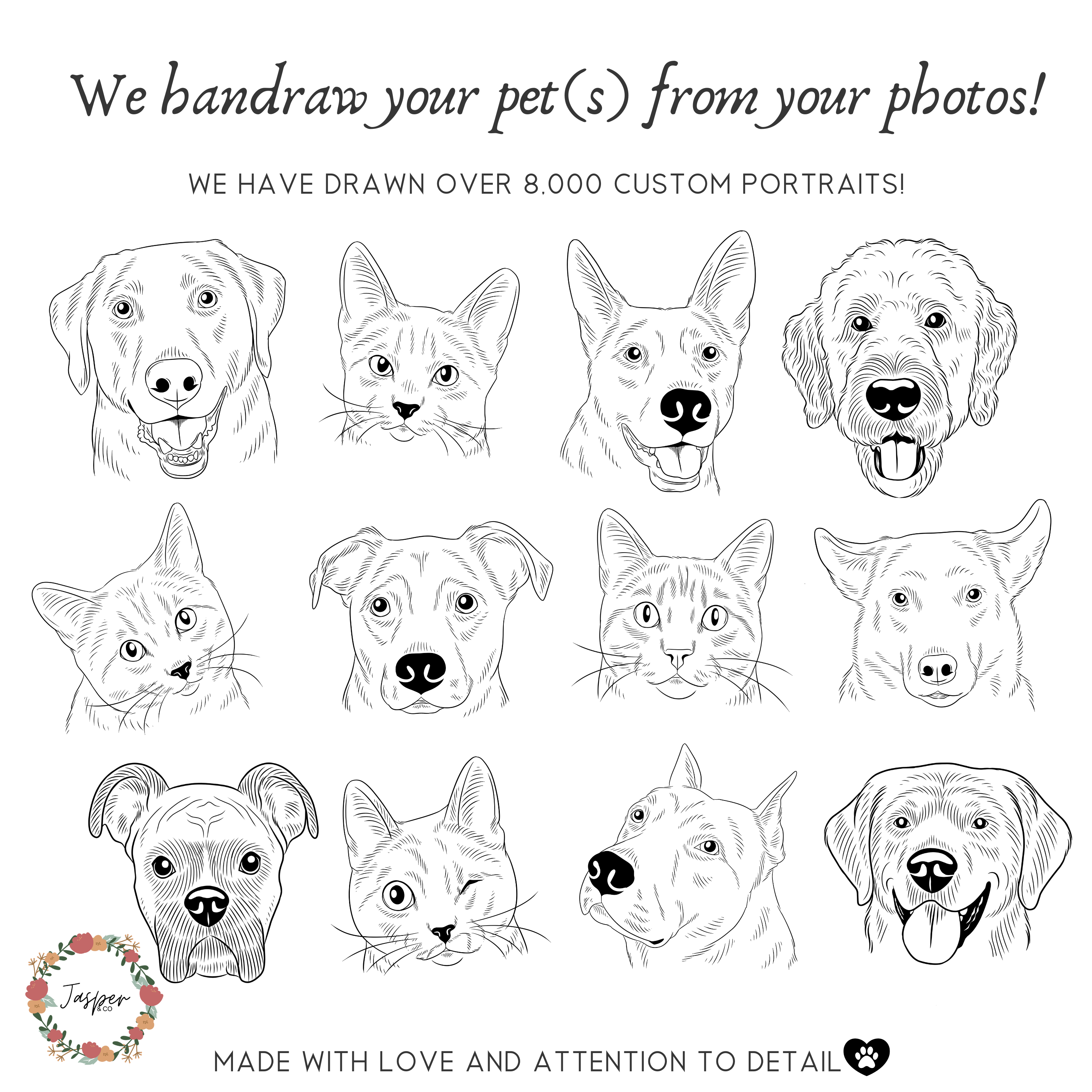 Custom Pet Portrait Matchboxes