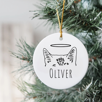 Custom Pet Ear Ornament