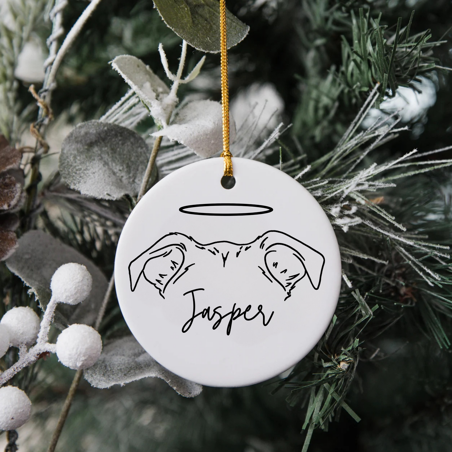 Custom Pet Ear Ornament