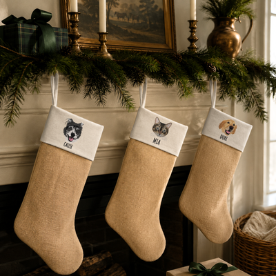 Custom Pet Embroidered Christmas Stocking