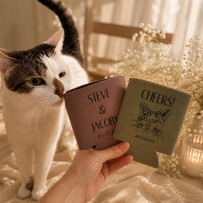 Custom Pet Portrait Can Coolers