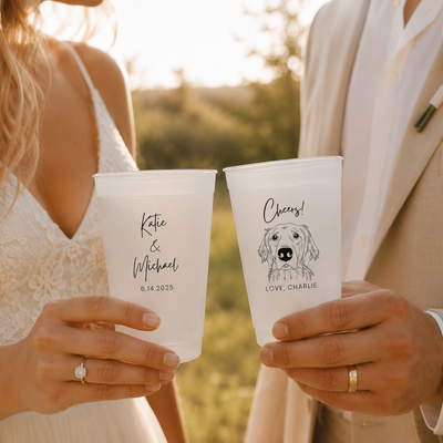 Custom Pet Portrait Frosted Cups