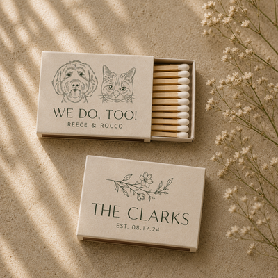 Custom Pet Portrait Matchboxes