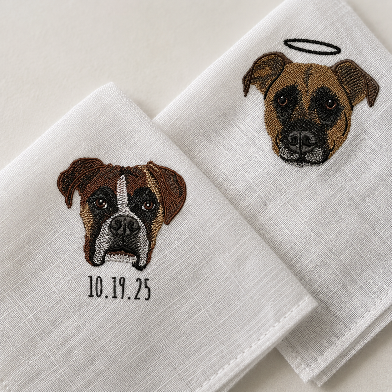 Custom Embroidered Pet Pocket Square