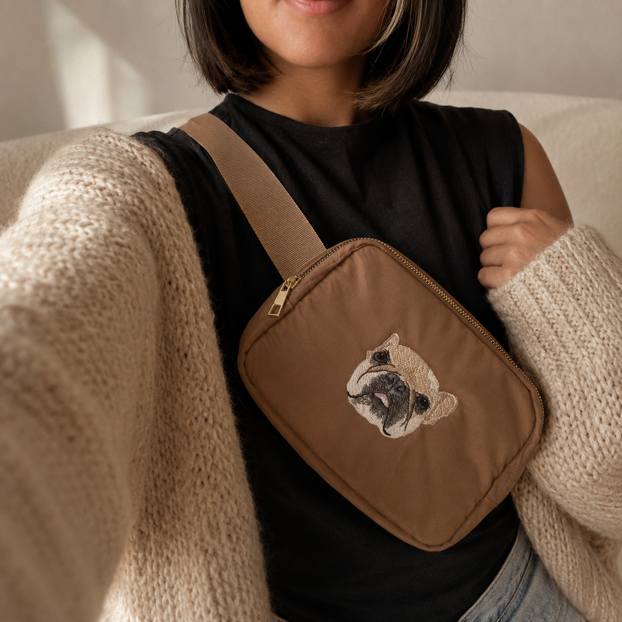 Custom Embroidered Pet Belt Bag