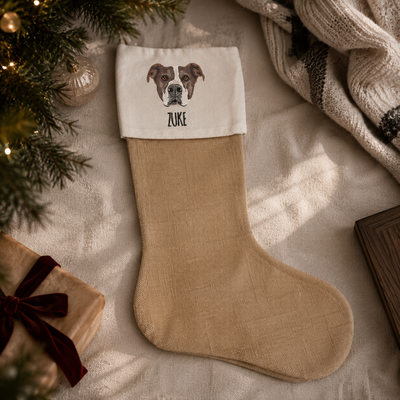 Custom Pet Embroidered Christmas Stocking
