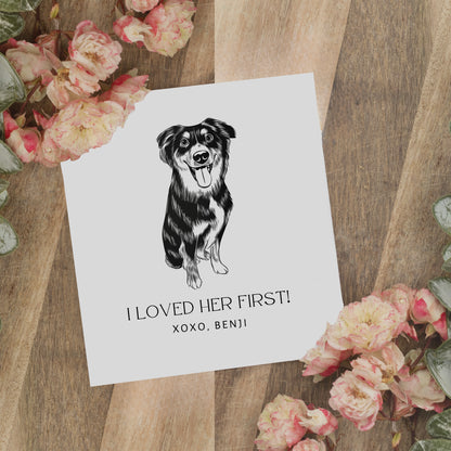 Custom Full Body Pet Portrait Cocktail Napkins