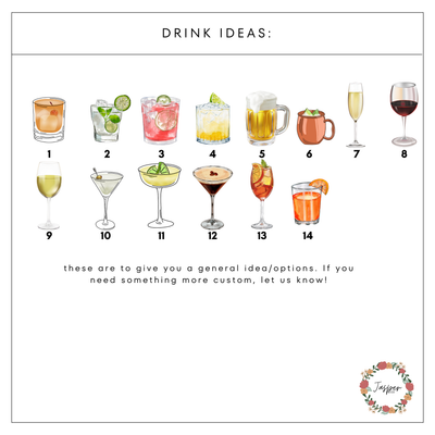 Custom Pet Portrait Signature Cocktail Sign