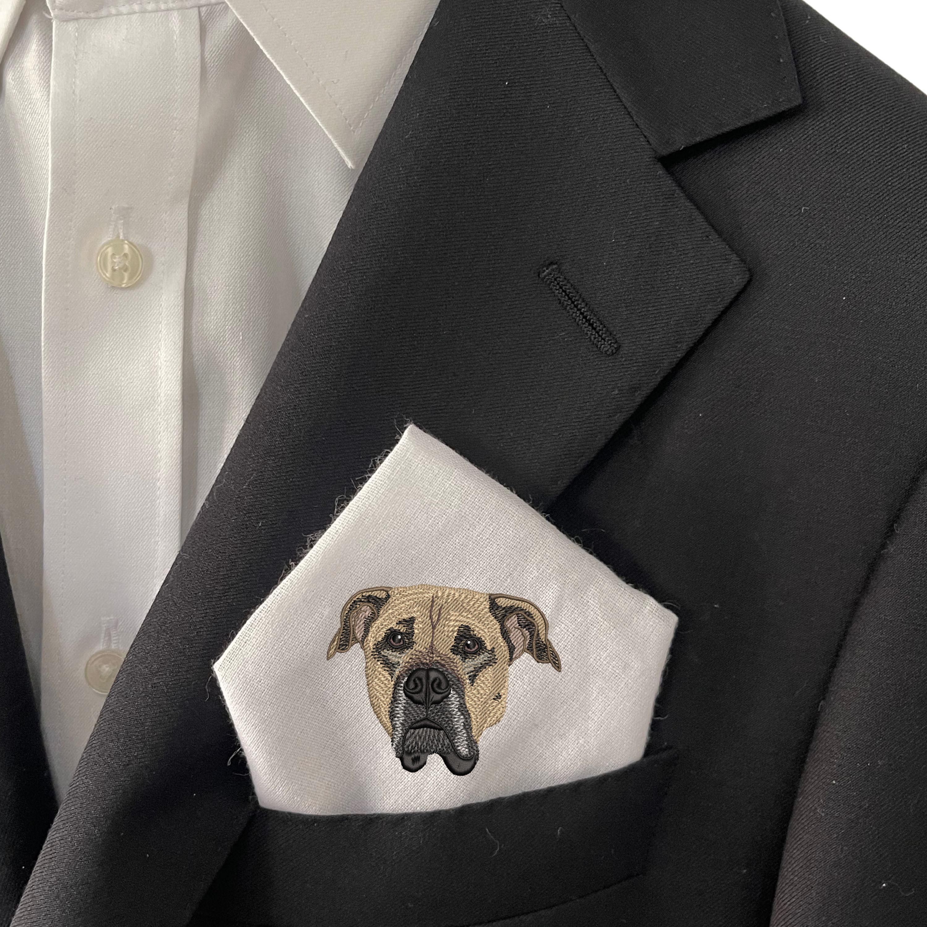 Custom Embroidered Pet Pocket Square