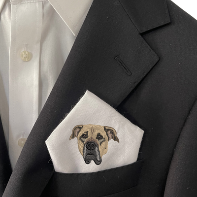 Custom Embroidered Pet Pocket Square