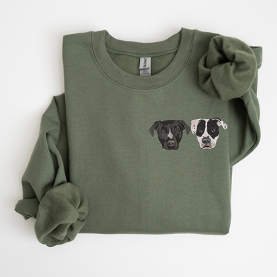 Custom Unisex Embroidered Pet Sweatshirt