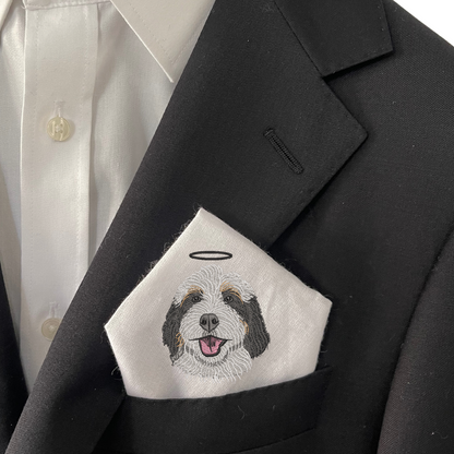 Custom Embroidered Pet Pocket Square