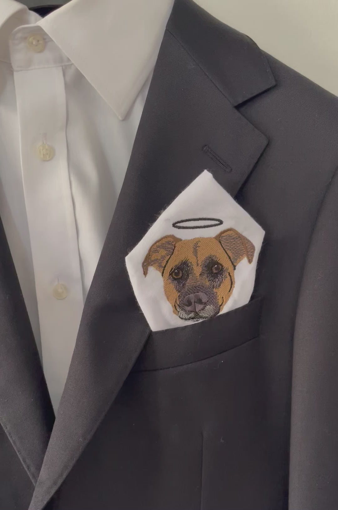 Custom Embroidered Pet Pocket Square